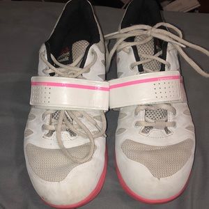 Reebok Crossfit lifters 7.5 white and pink